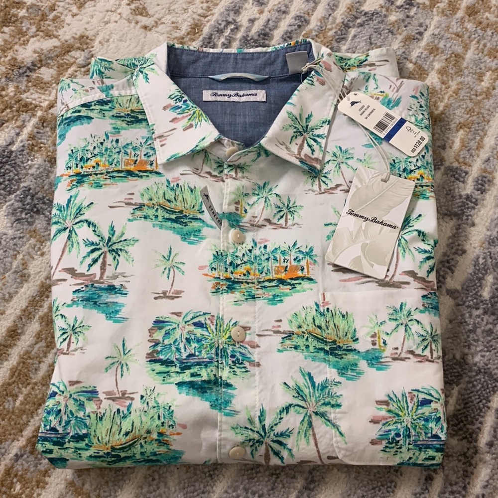 NWT Tommy Bahama Bahama Village Camp Shirt - Continental - Picture 6 of 8